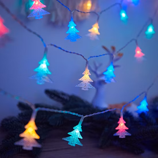 Usine extérieure de Noël clignotant LED String éclairage pour Noël bâtiment commercial vacances maison de fête palmier décoration de mariage