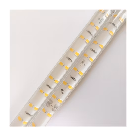 Bande lumineuse LED haute tension 220 V étanche SMD2835 144 LED/M ultra luminosité quantité lumineuse longue garantie bande lumineuse flexible